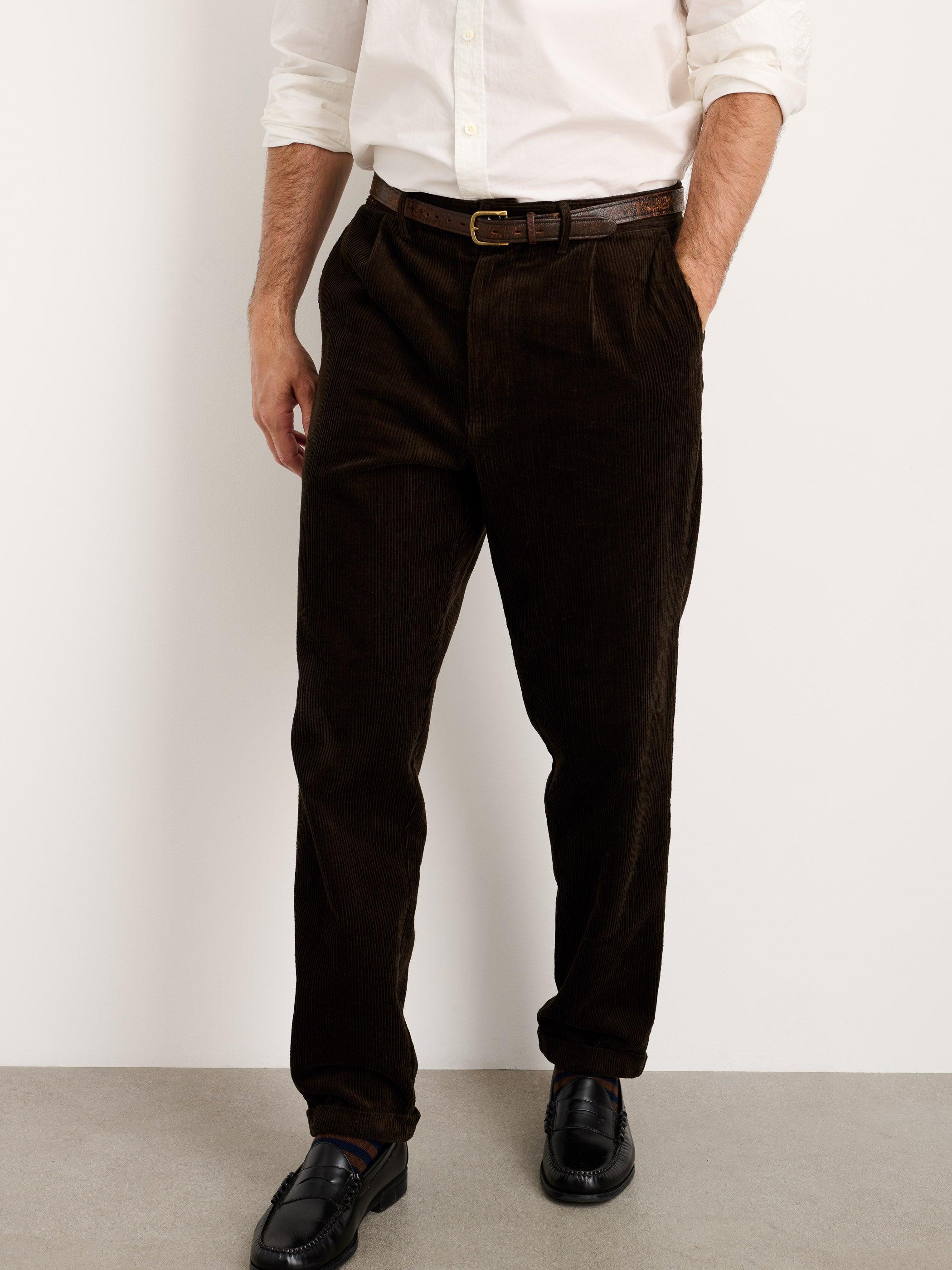 Standard Pleated Pant in Corduroy (Long Inseam) Male Product Image