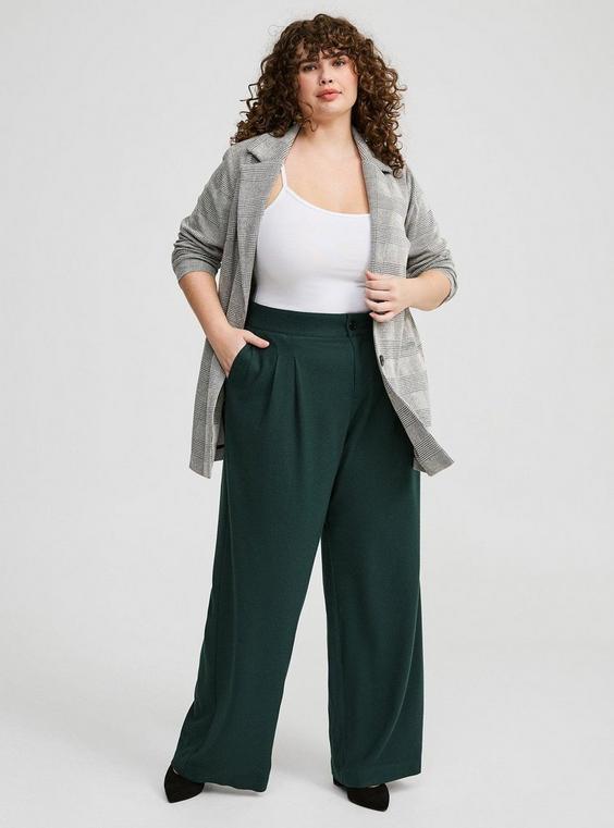 Brushed Twill Wide Leg Pants  Product Image