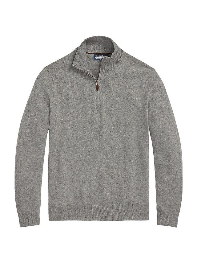 Mens Wool Quarter-Zip Sweater Product Image