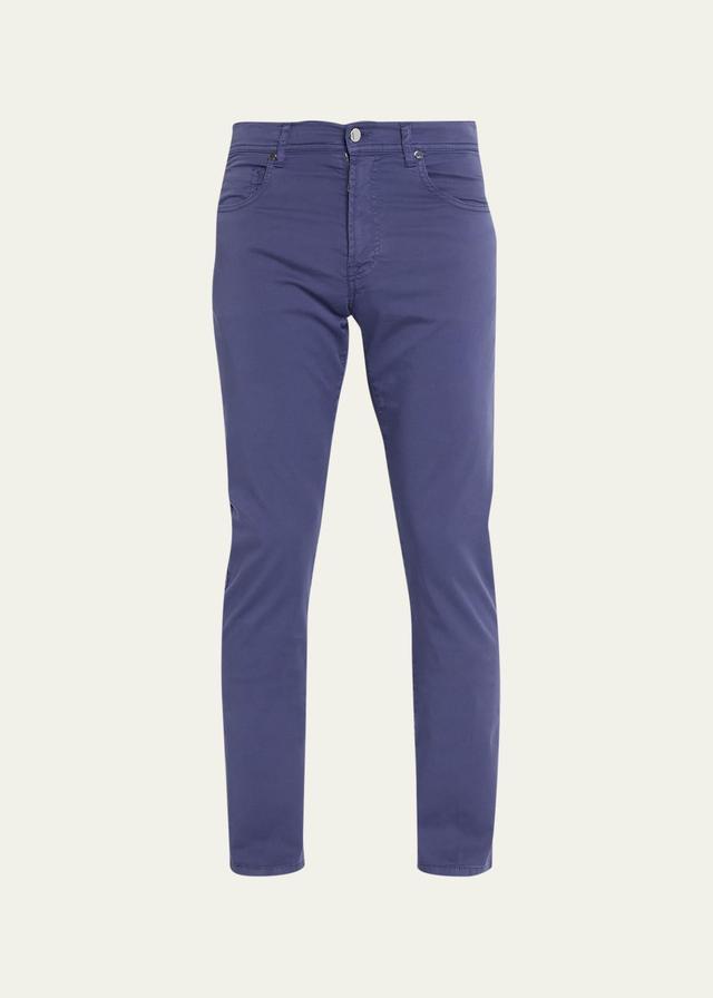 Mens Cotton-Stretch Slim 5-Pocket Pants Product Image