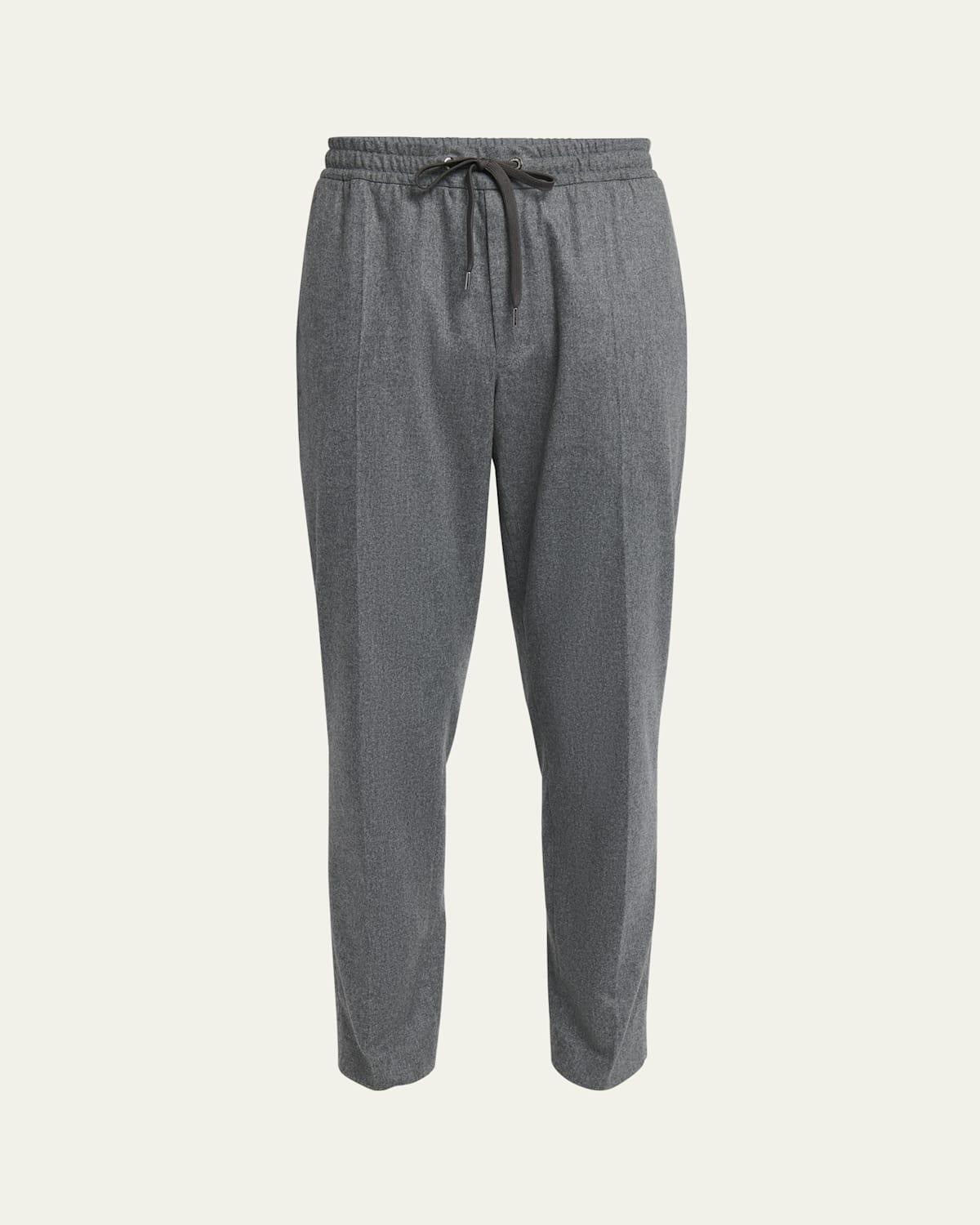 Mens Drawstring Cashmere Jogging Pants Product Image