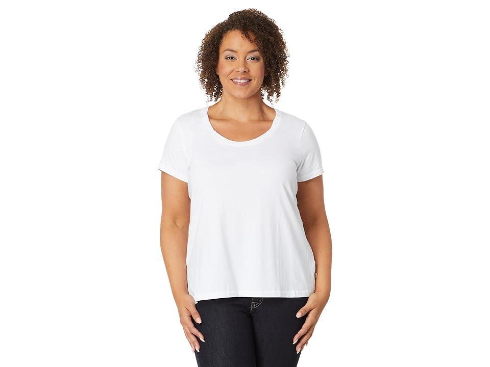 L.L.Bean Plus Size Soft Stretch Supima Tee Scoop Neck Short Sleeve (Classic ) Women's Clothing Product Image