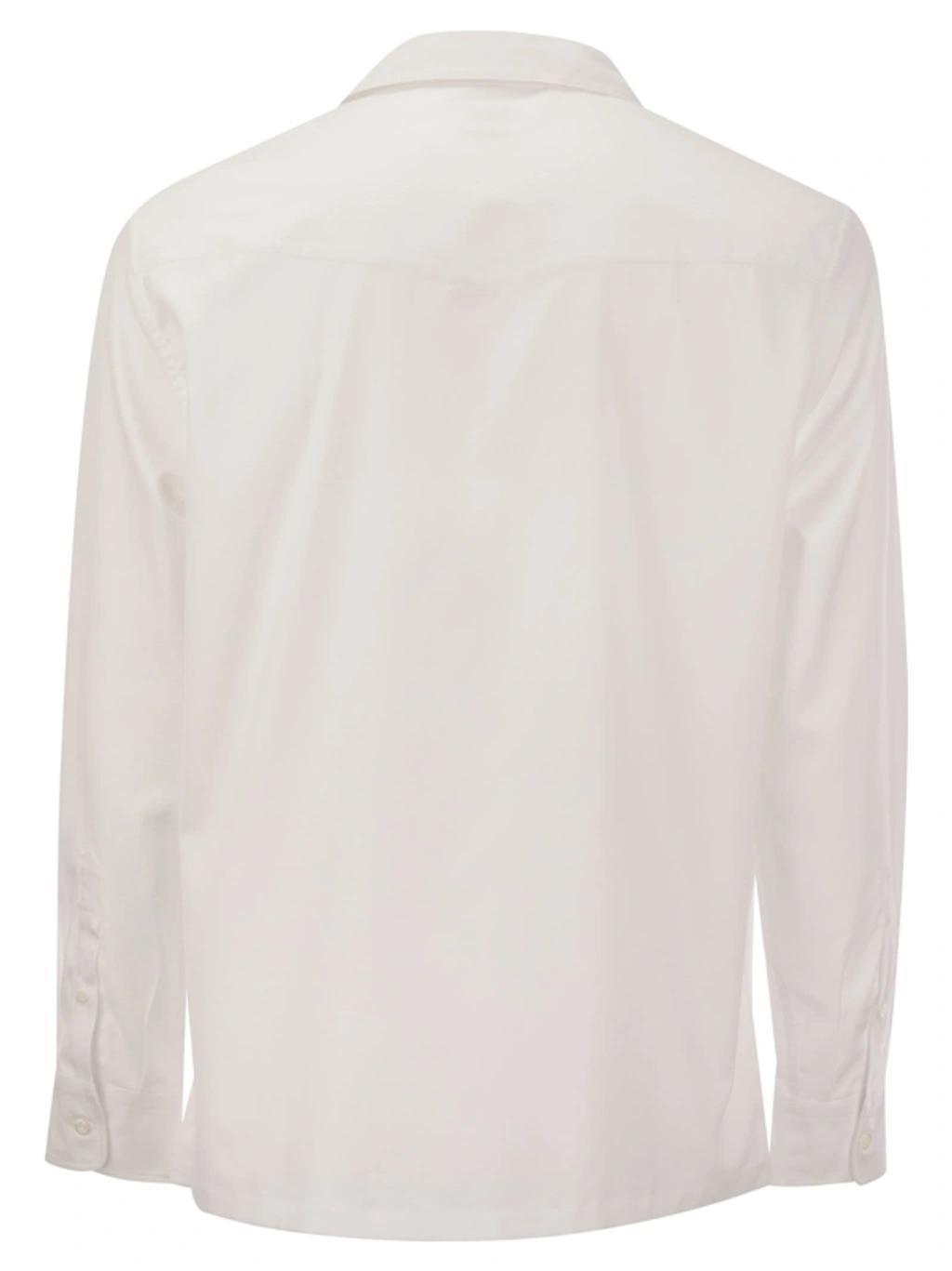 BRUNELLO CUCINELLI Classic Easy Fit Cotton Shirt In White Product Image