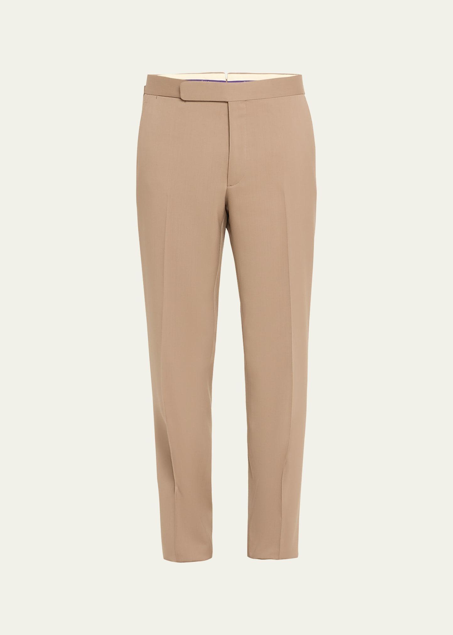 Mens Wool Gabardine Trousers Product Image