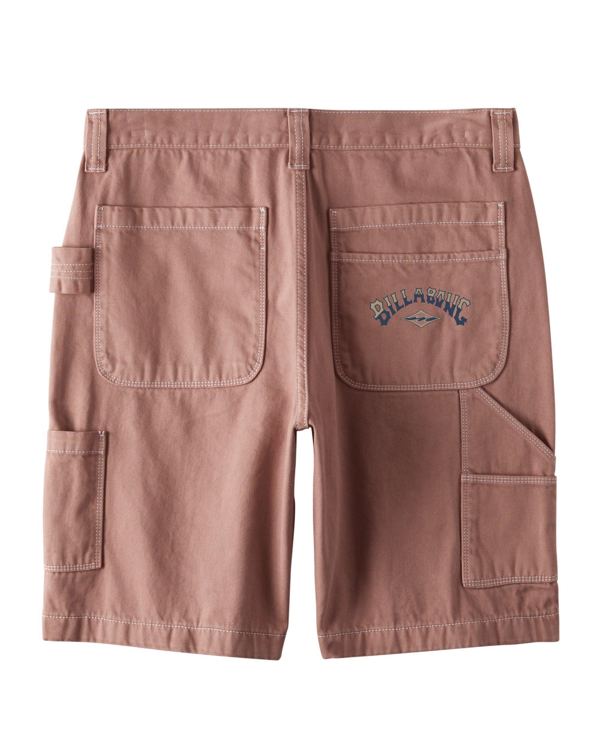 Bad Dog 21" Workwear Shorts - Rosewood Male Product Image