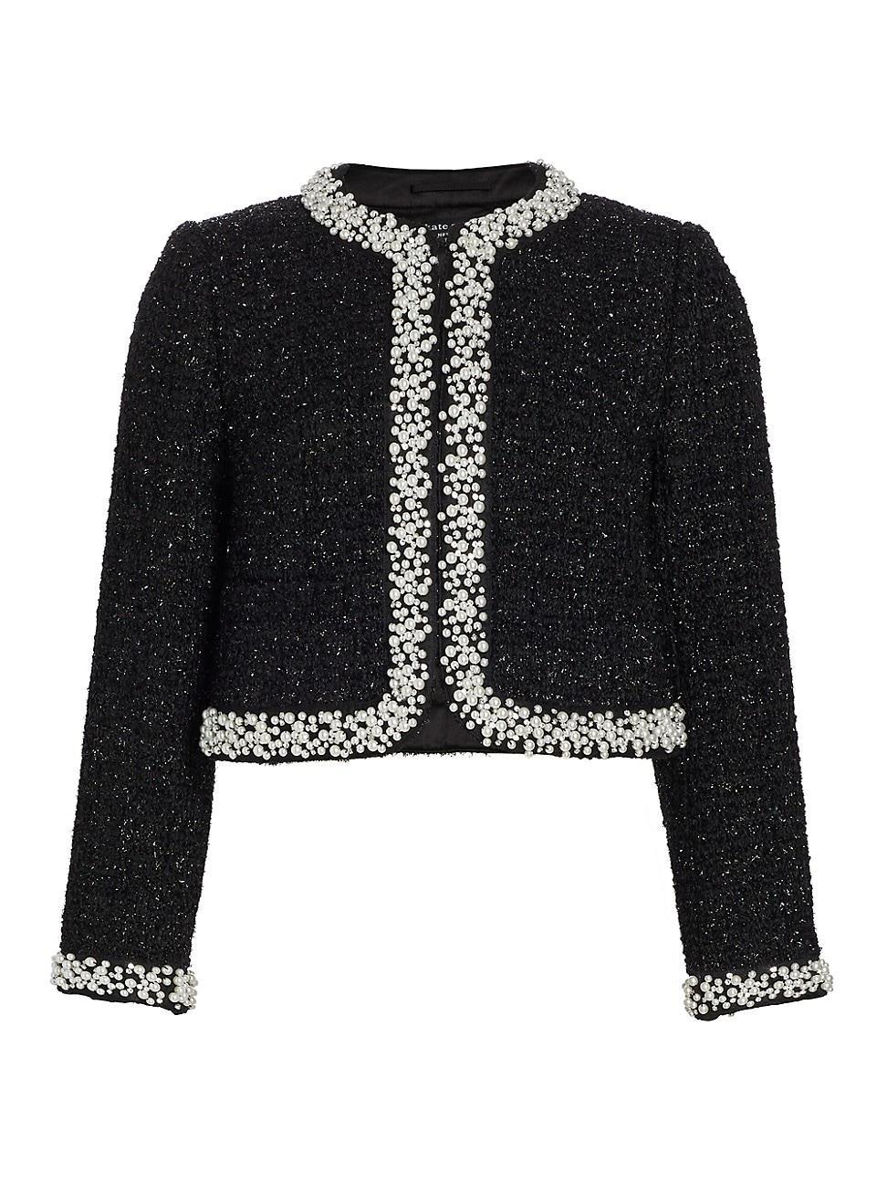 Kate Spade Embellished Tweed Jacket Product Image