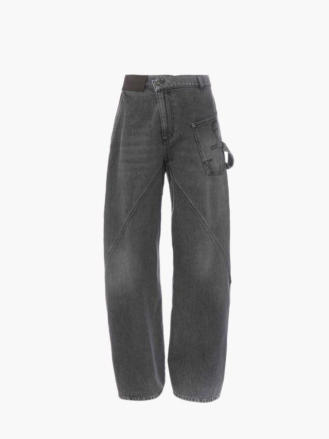 TWISTED WORKWEAR DENIM JEANS in grey | JW Anderson US  Product Image