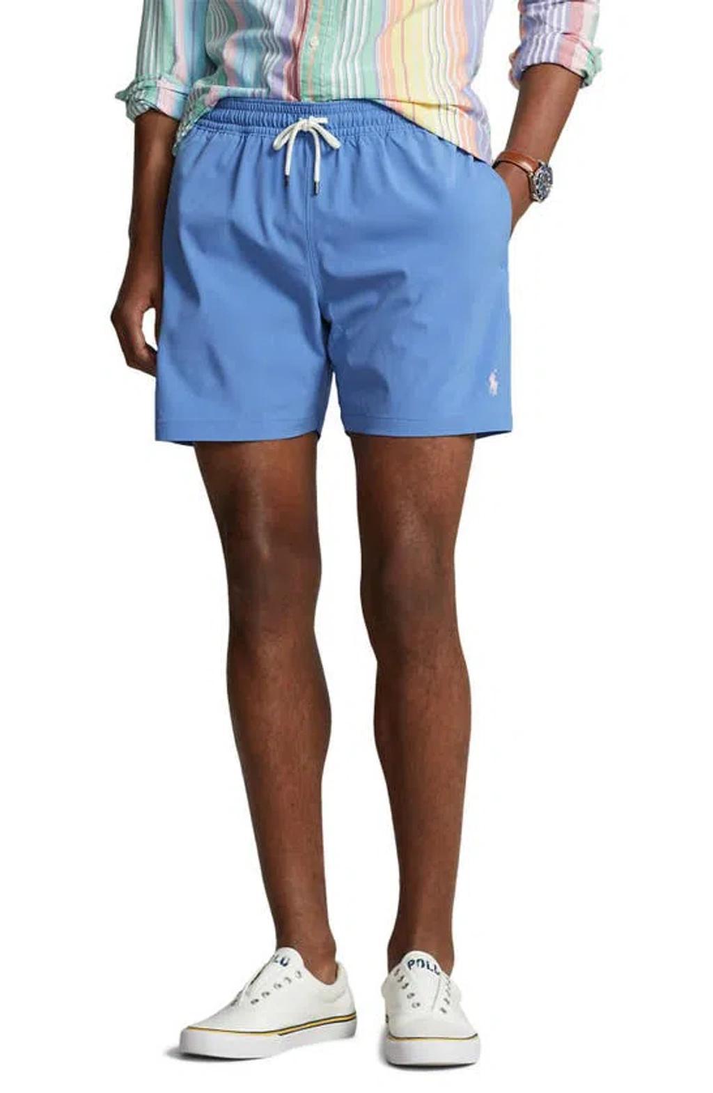 5.75 Inch Traveler Classic Swim Trunks In Harbor Island Blue Product Image