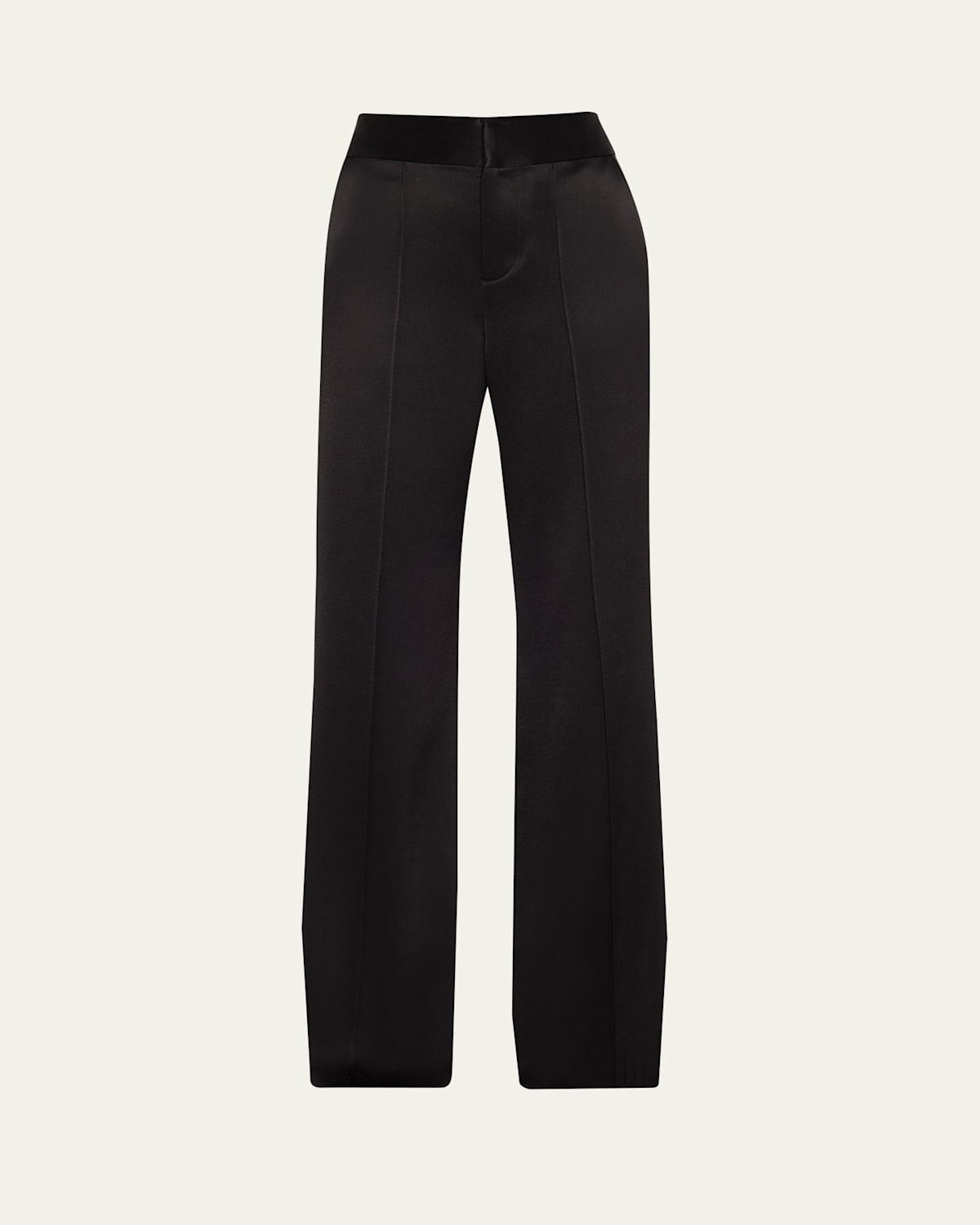 Alice + Olivia Dylan High Waist Wide Leg Pants Product Image