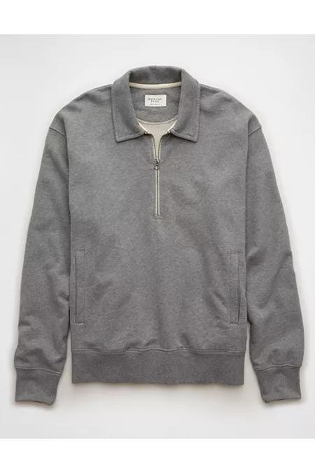 AE Quarter-Zip Polo Collar Sweatshirt Men's Product Image