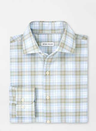 Peter Millar Mens Camden Summer Soft Cotton Sport Shirt | Color: Cottage Blue | Size: L Product Image