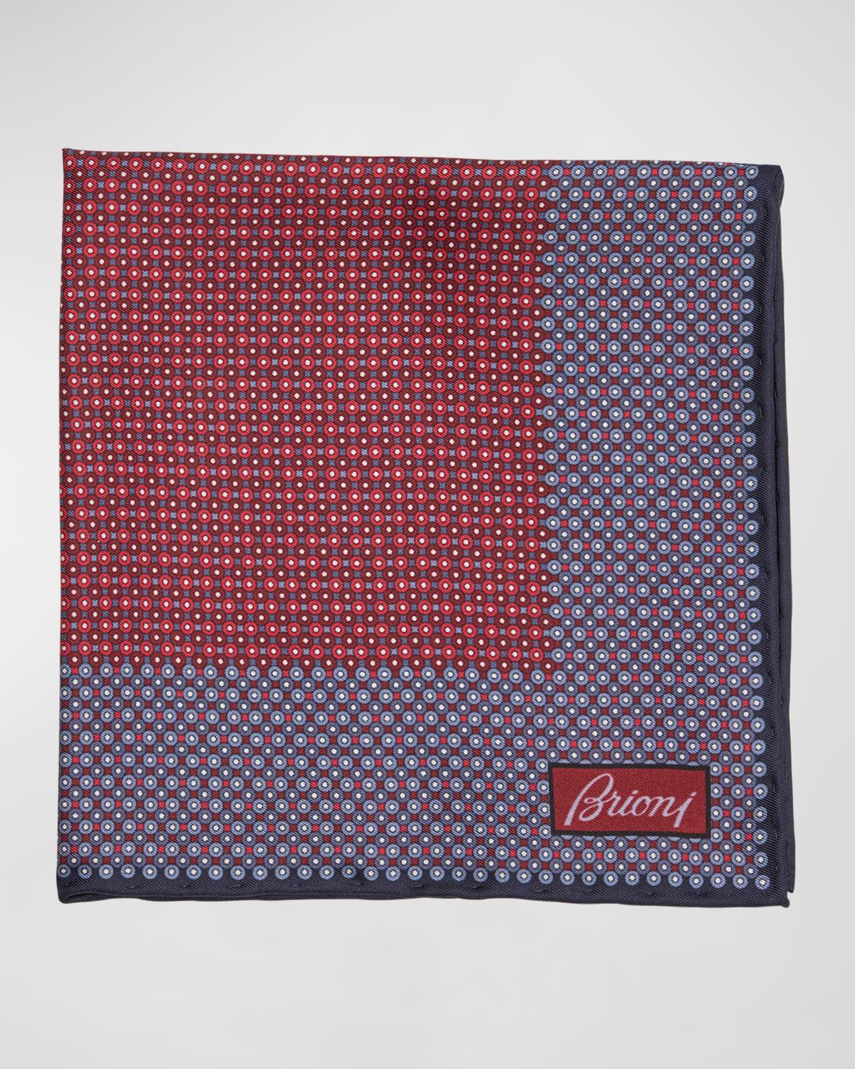 Men's Circle-Print Pocket Square Product Image