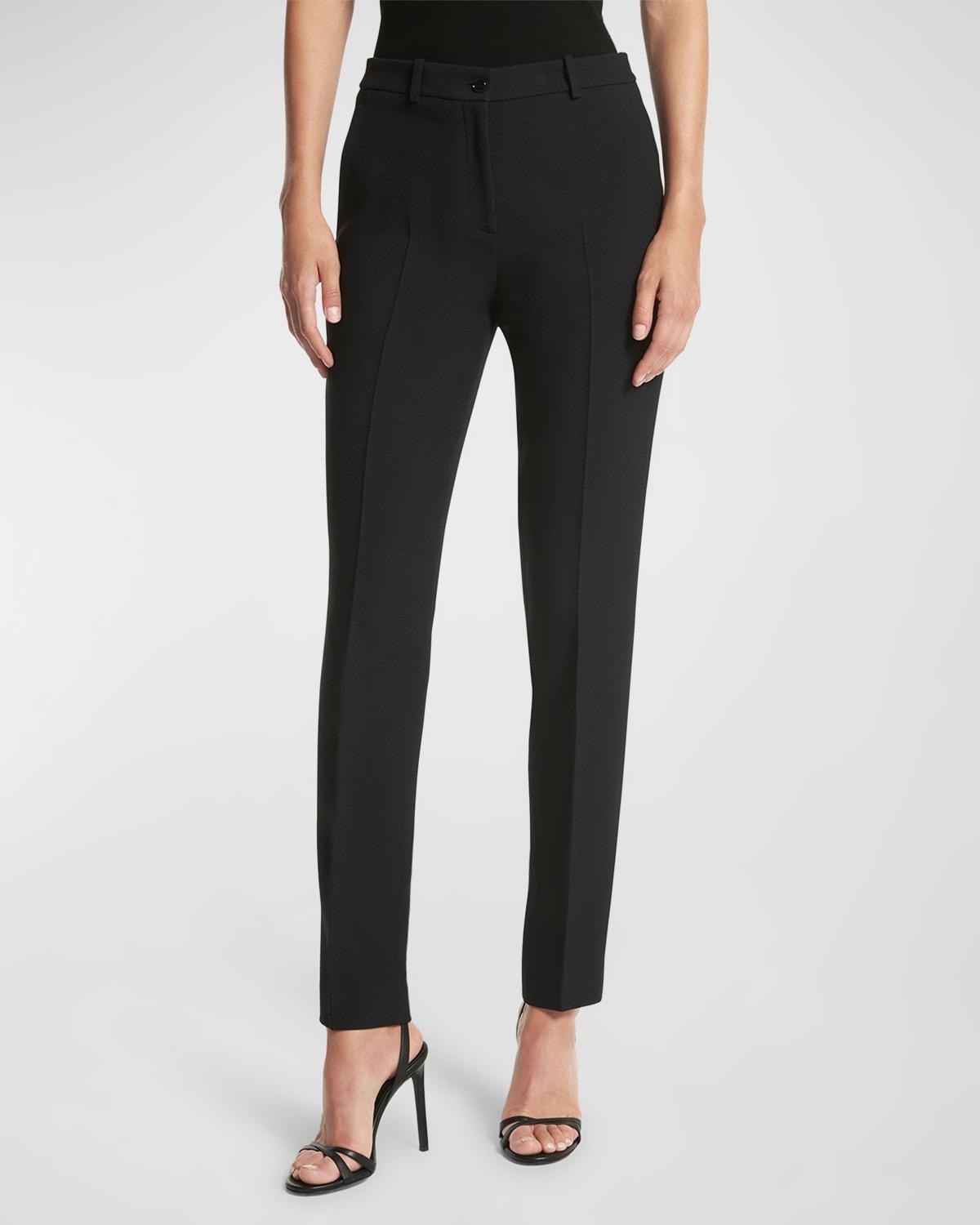 Samantha Double Crepe Sablé Slim-Leg Pants Product Image