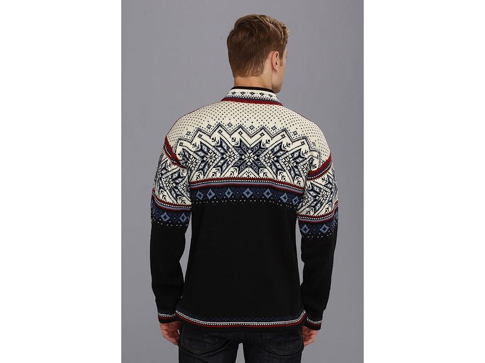 Dale of Norway Vail (C-Midnight Navy/Red Rose/Off White) Men's Sweater Product Image