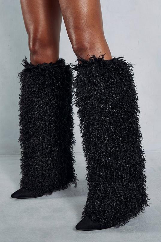 Knee High Faux Fur Yeti Boots product image