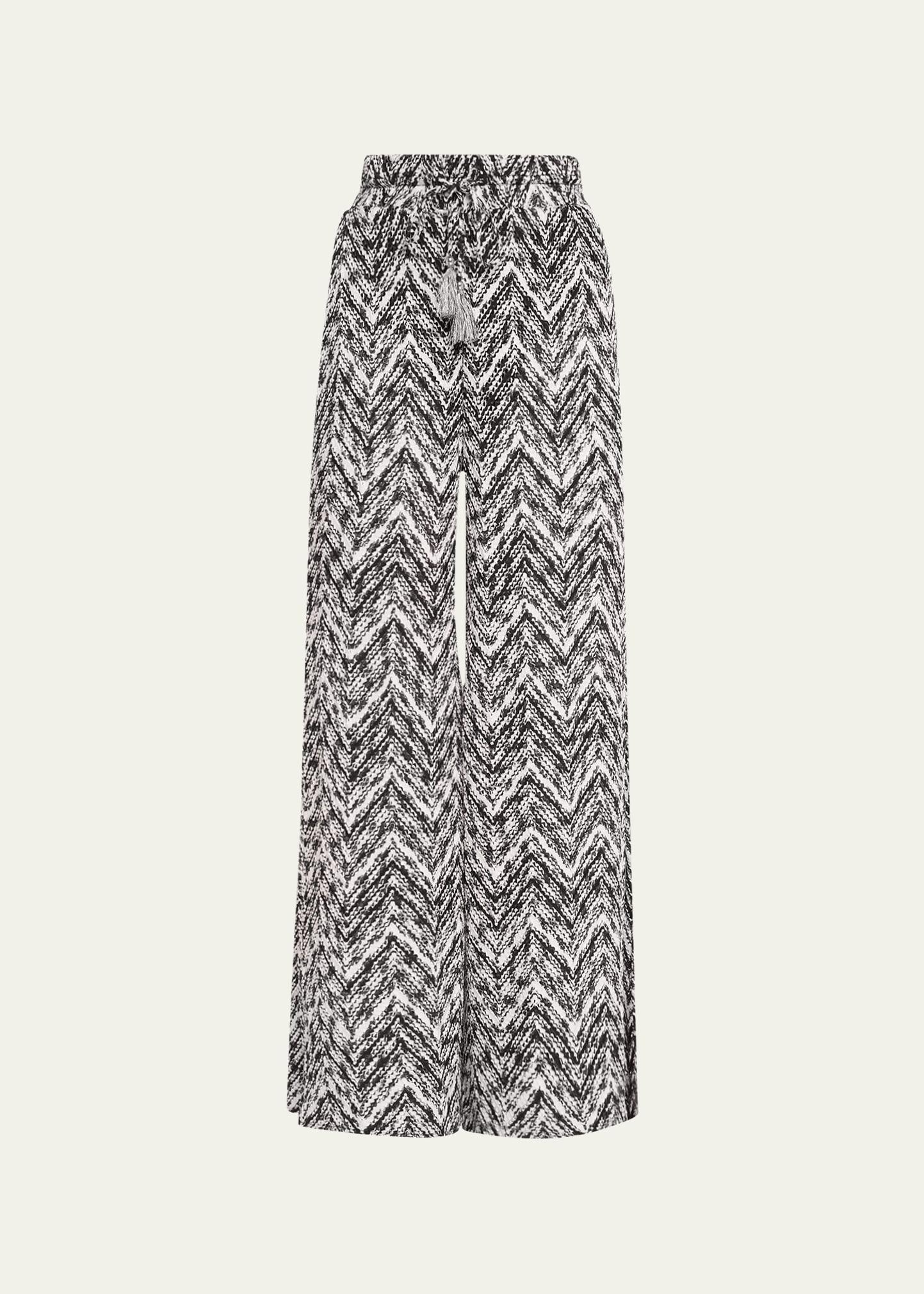 Ramy Brook Taytum Open Stitch Wide Leg Cover-Up Pants Product Image