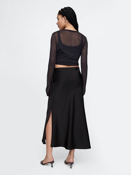 Satin Maxi Skirt Product Image