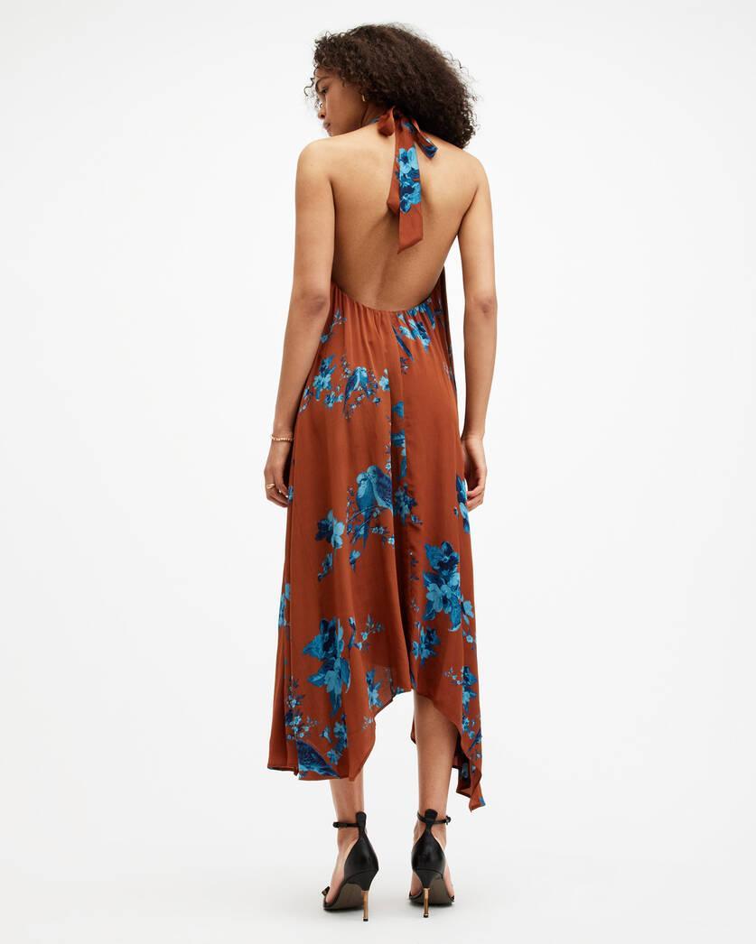 Mysti Halter Neck Floral Iona Maxi Dress Product Image