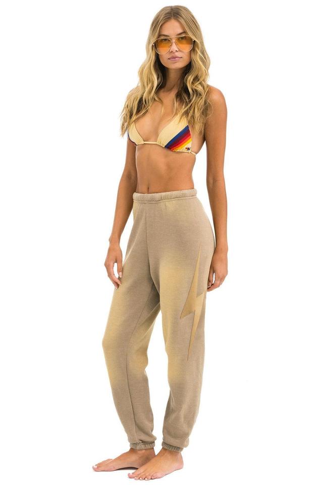 BOLT STITCH SWEATPANTS - FADED TAN Female Product Image