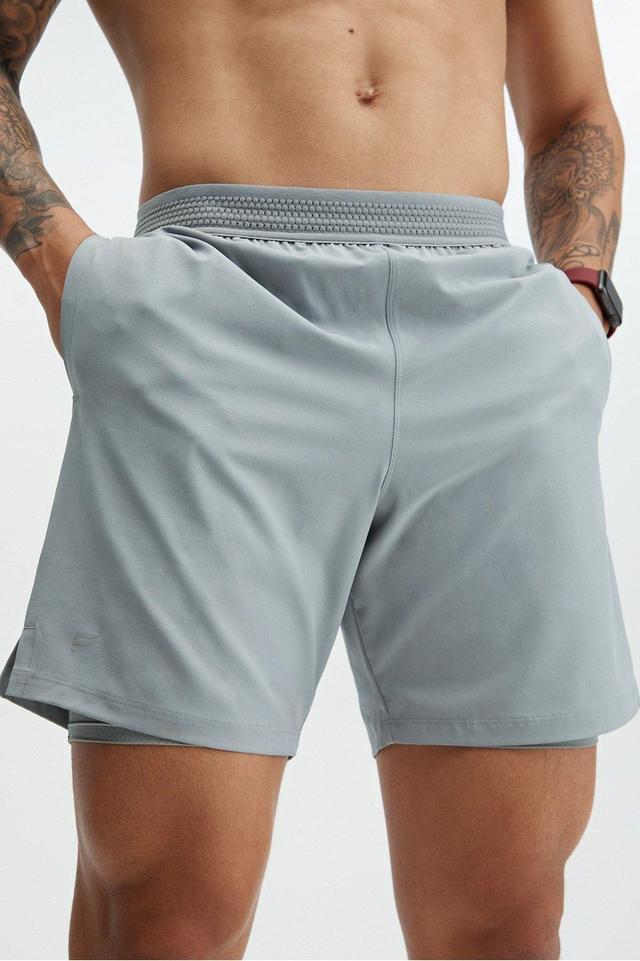 Fabletics Men The Fundamental Short (Lined) male Shadow Grey Size L Product Image