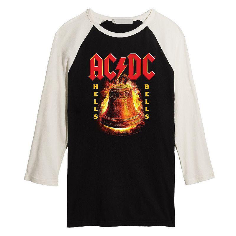 Mens ACDC Bells Raglan Tee Black Product Image