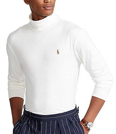 Mens Cotton Turtleneck Long-Sleeve T-Shirt Product Image