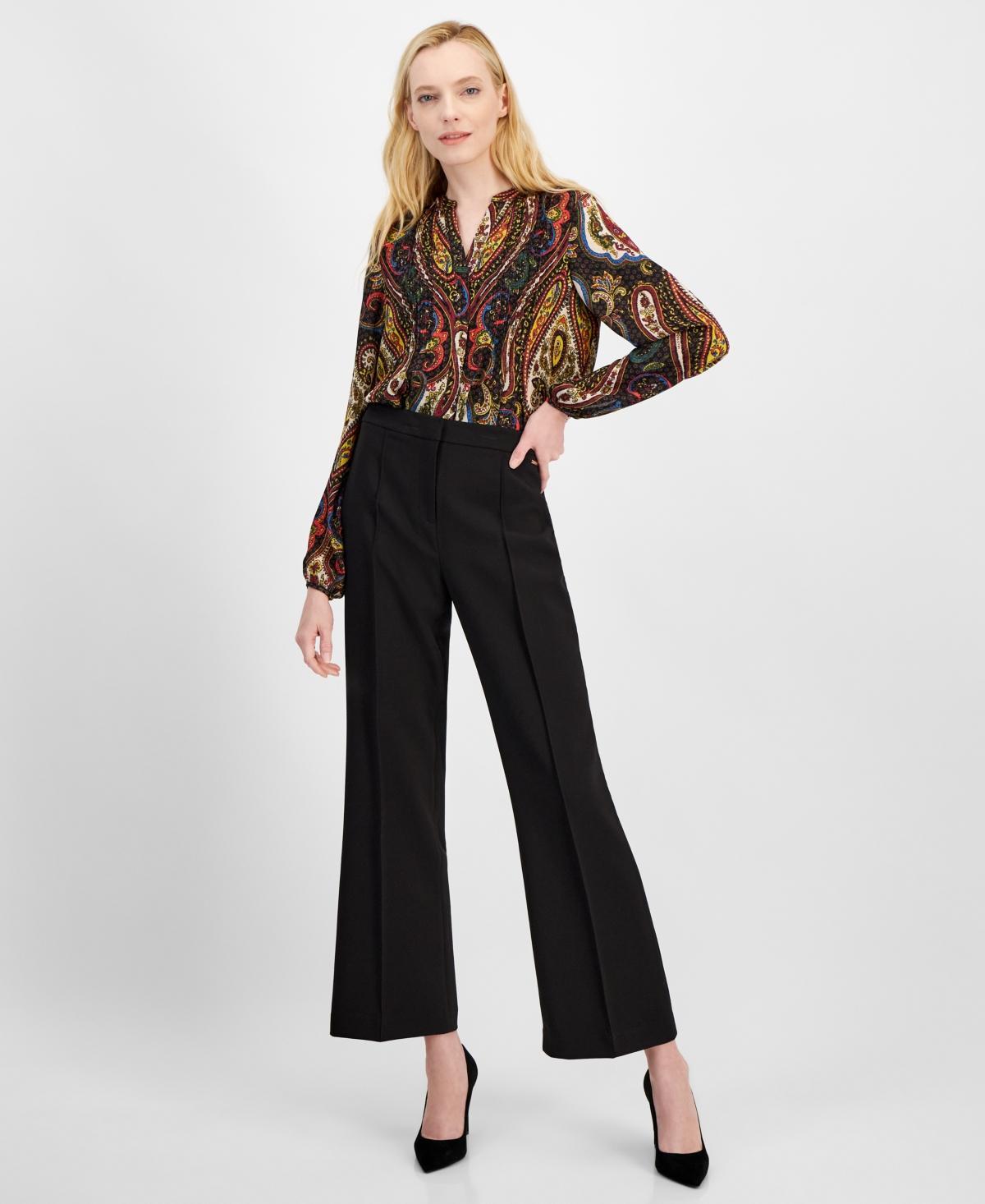 T Tahari Womens High-Rise Wide-Leg Pants Product Image