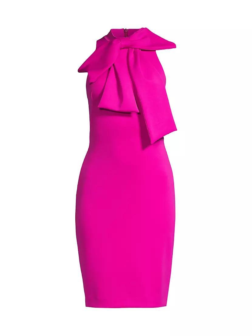 Von Bow-Neck Sheath Dress Product Image