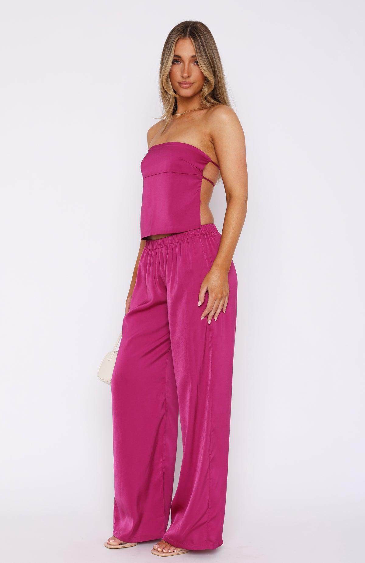 More To Come Pants Magenta Product Image