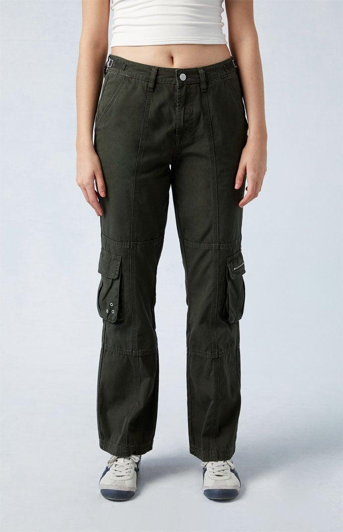 Women's Mid Rise Vintage Bootcut Pants - Product Image