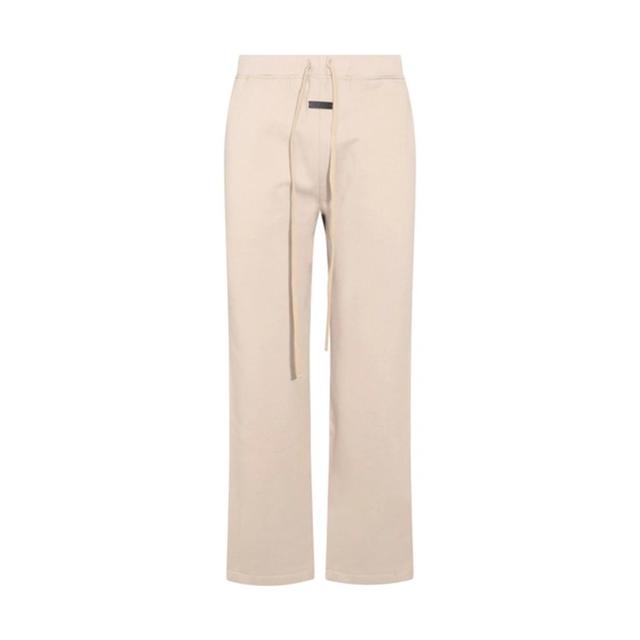 Beige Cotton Pants Product Image