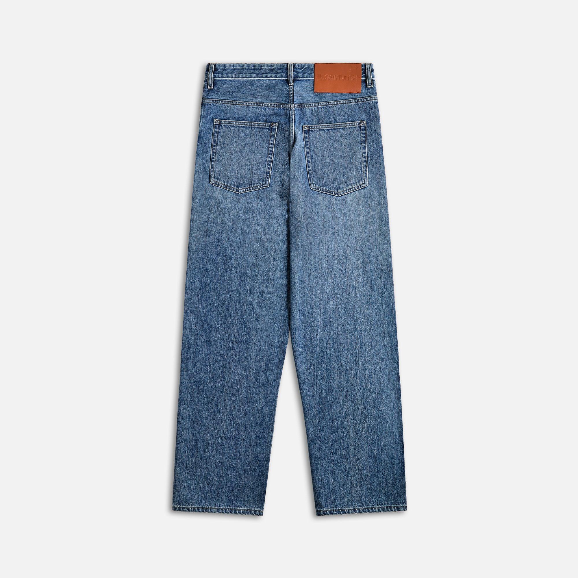 Jil Sander Denim Trouser 67 Belted - Canard Male Product Image