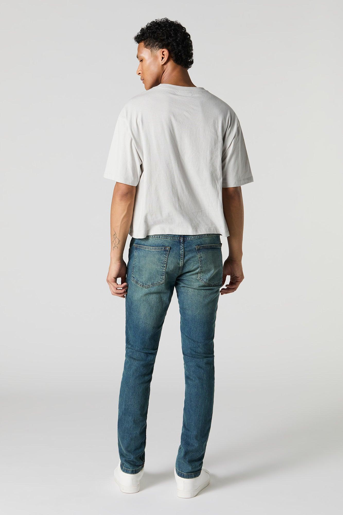 Medium Vintage Wash Distressed Skinny Jean Male Product Image