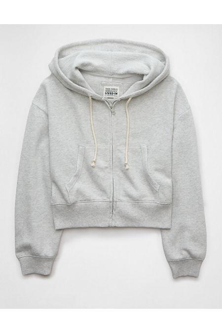 AE Zip-Up Fleece Hoodie Womens Product Image