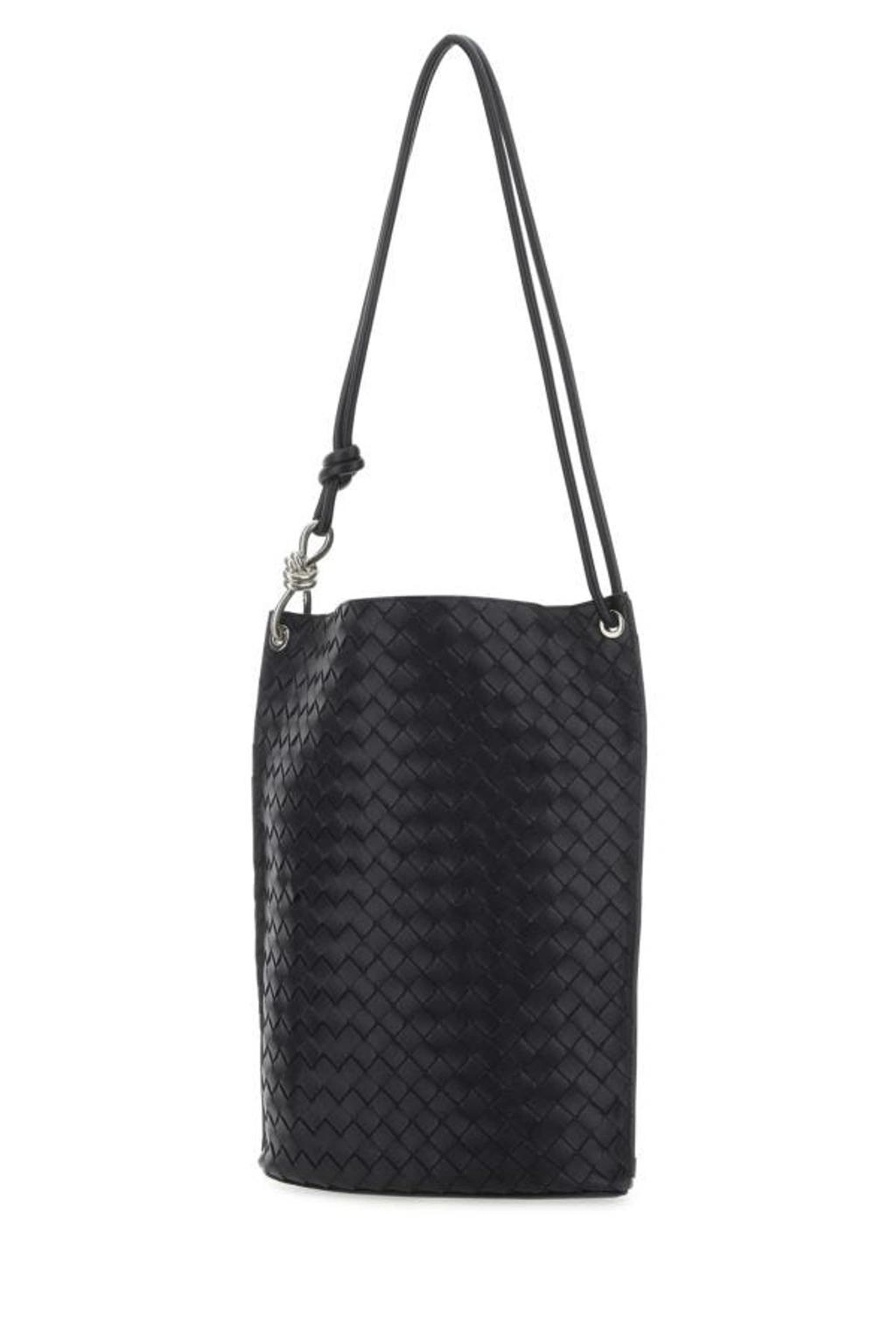 BOTTEGA VENETA Leather Shoulder Bag In Blue Product Image