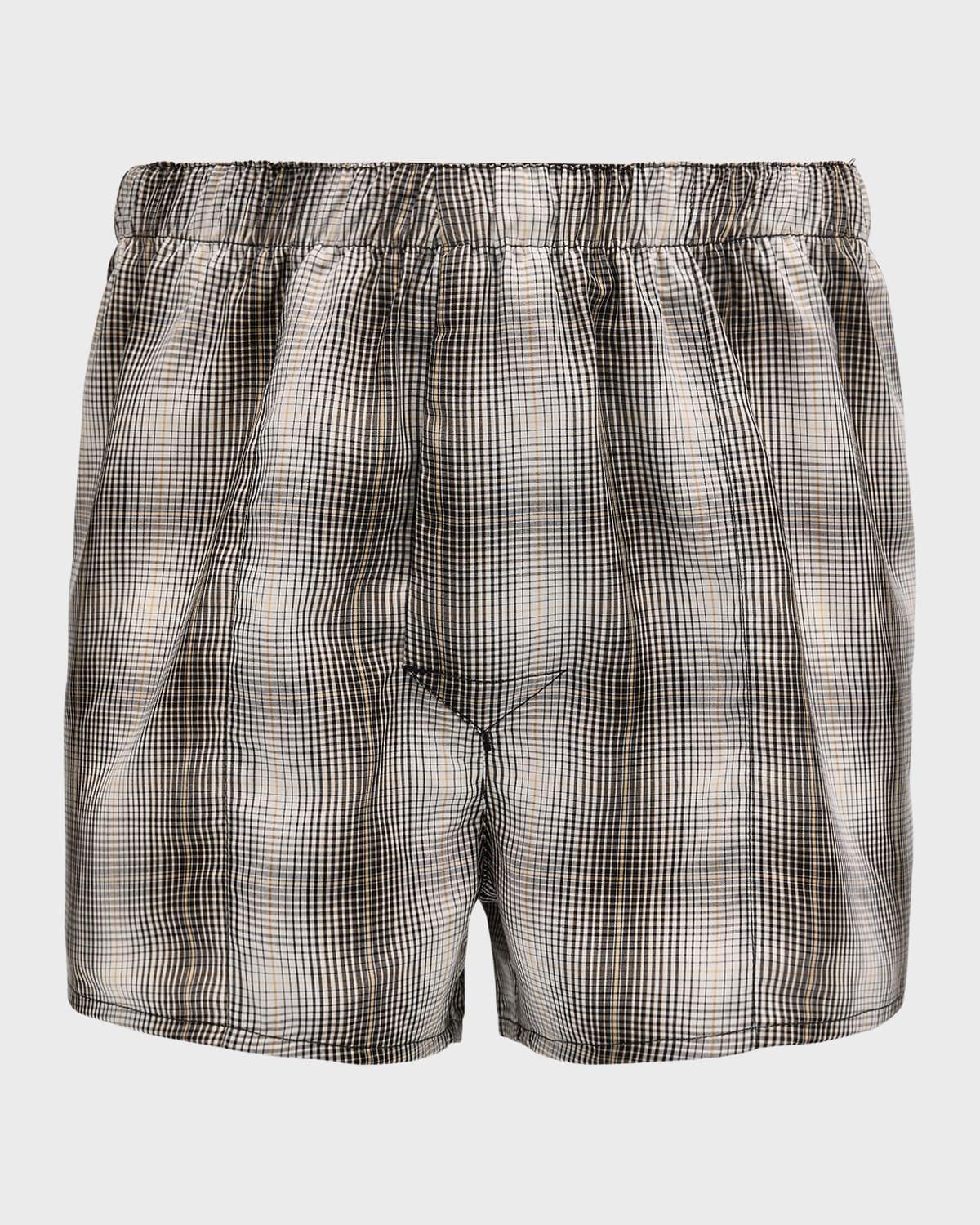 Mens Woven Slim Boxer Shorts Product Image