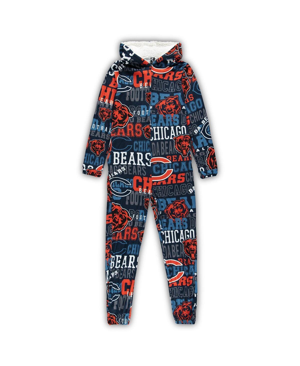 Womens Navy Chicago Bears Ensemble Micro fleece Union Full-Zip Suit Product Image