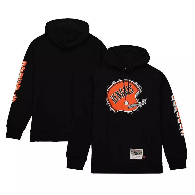 Mens Mitchell & Ness Cincinnati Bengals Gridiron Classics Big Face 7.0 Pullover Hoodie Product Image