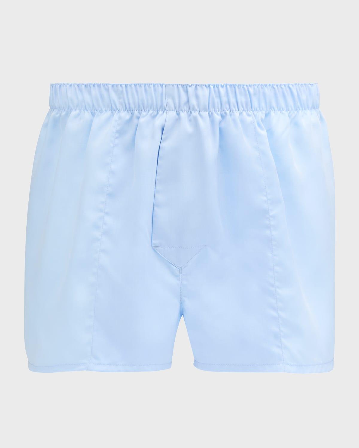 Mens Woven Slim Boxer Shorts Product Image