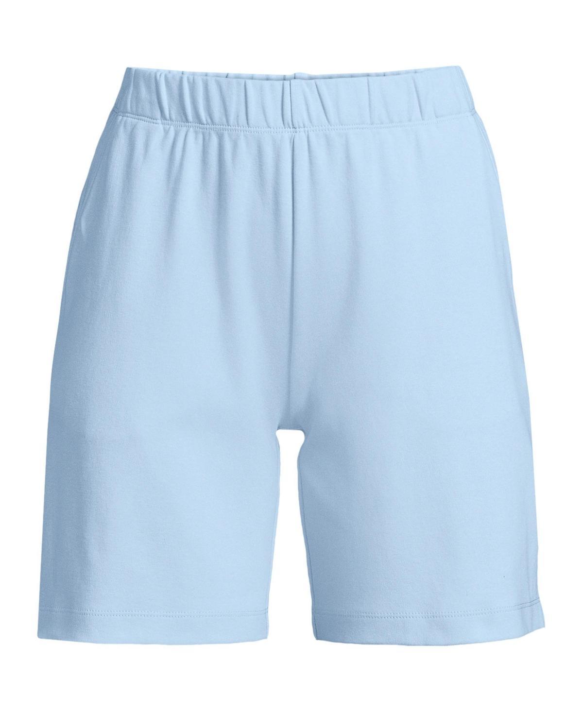 Petite Lands End Sport Knit Pull-On Shorts, Womens Product Image