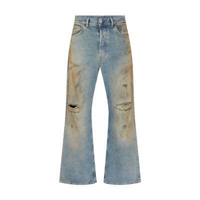 2021 Penicillin Wide Leg Jeans In Blue Product Image