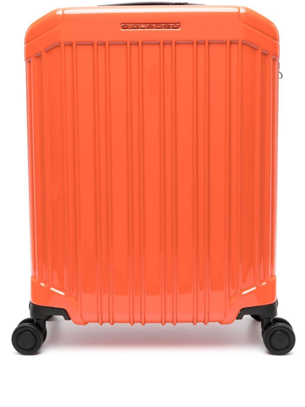 PIQUADRO Ultra Slim Spinner Four-wheel Suitcase In Orange Product Image