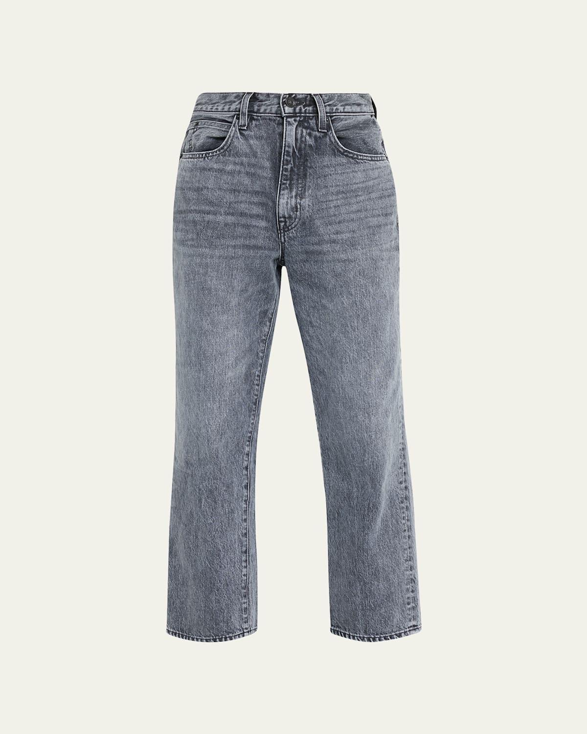 Womens Straight-Leg London Crop Jeans Product Image