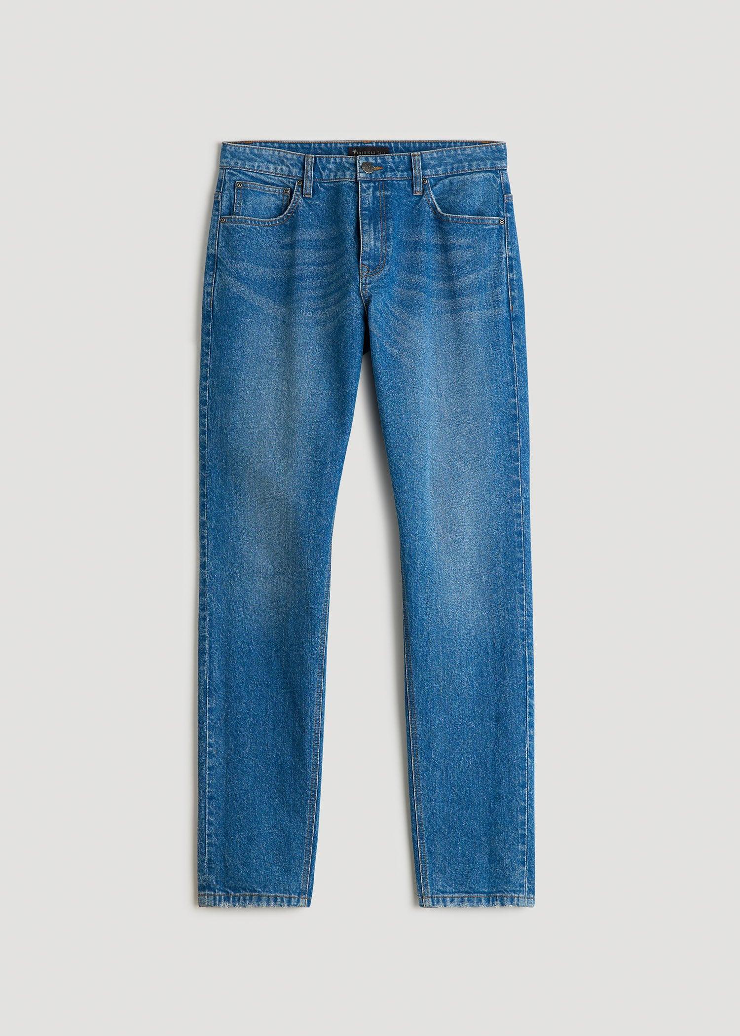 Milo RELAXED TAPERED FIT Jeans for Tall Men in Classic Mid Blue Male Product Image