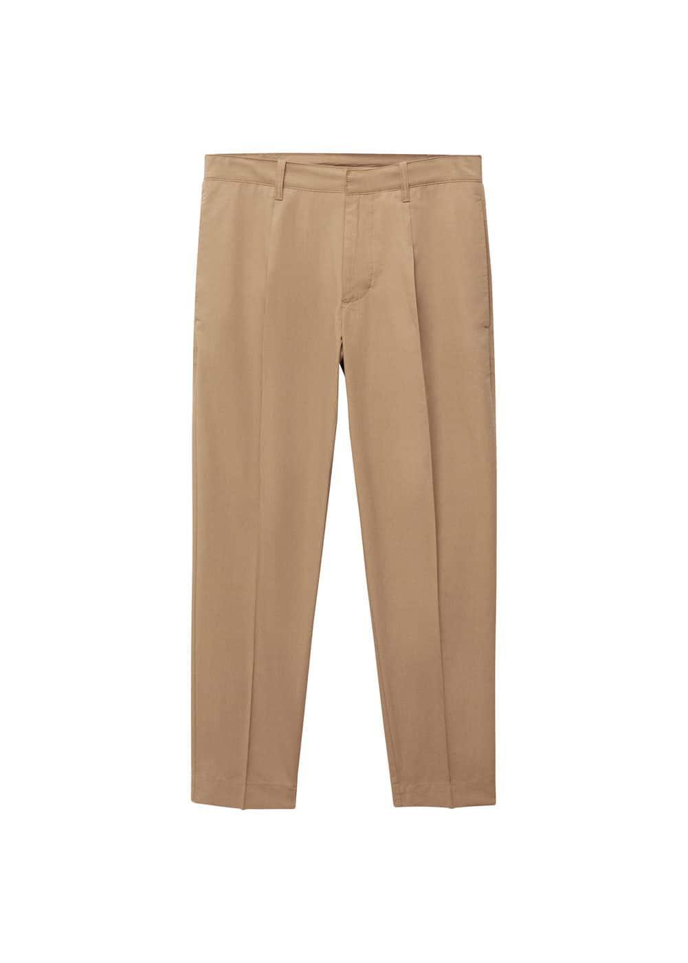 MANGO MAN - 100% slim-fit cotton pants beigeMen Product Image