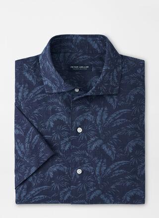 Mens Marius Cotton Tropical-Print Short-Sleeve Shirt Product Image