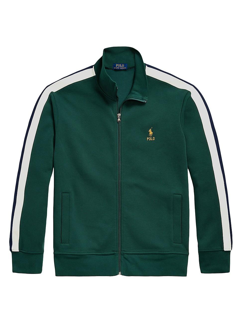 Mens Colorblocked Knit Track Jacket Product Image