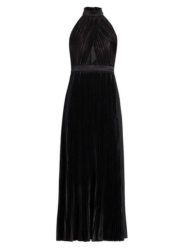 Womens Renaissance Sleeveless Pleated Gown Product Image