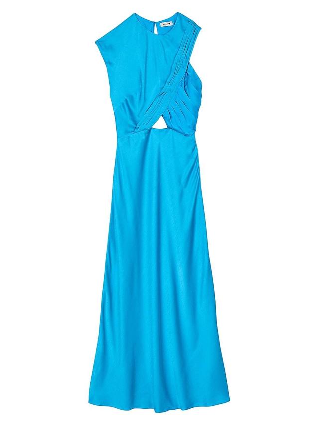 Womens Draped Maxi Dress Product Image