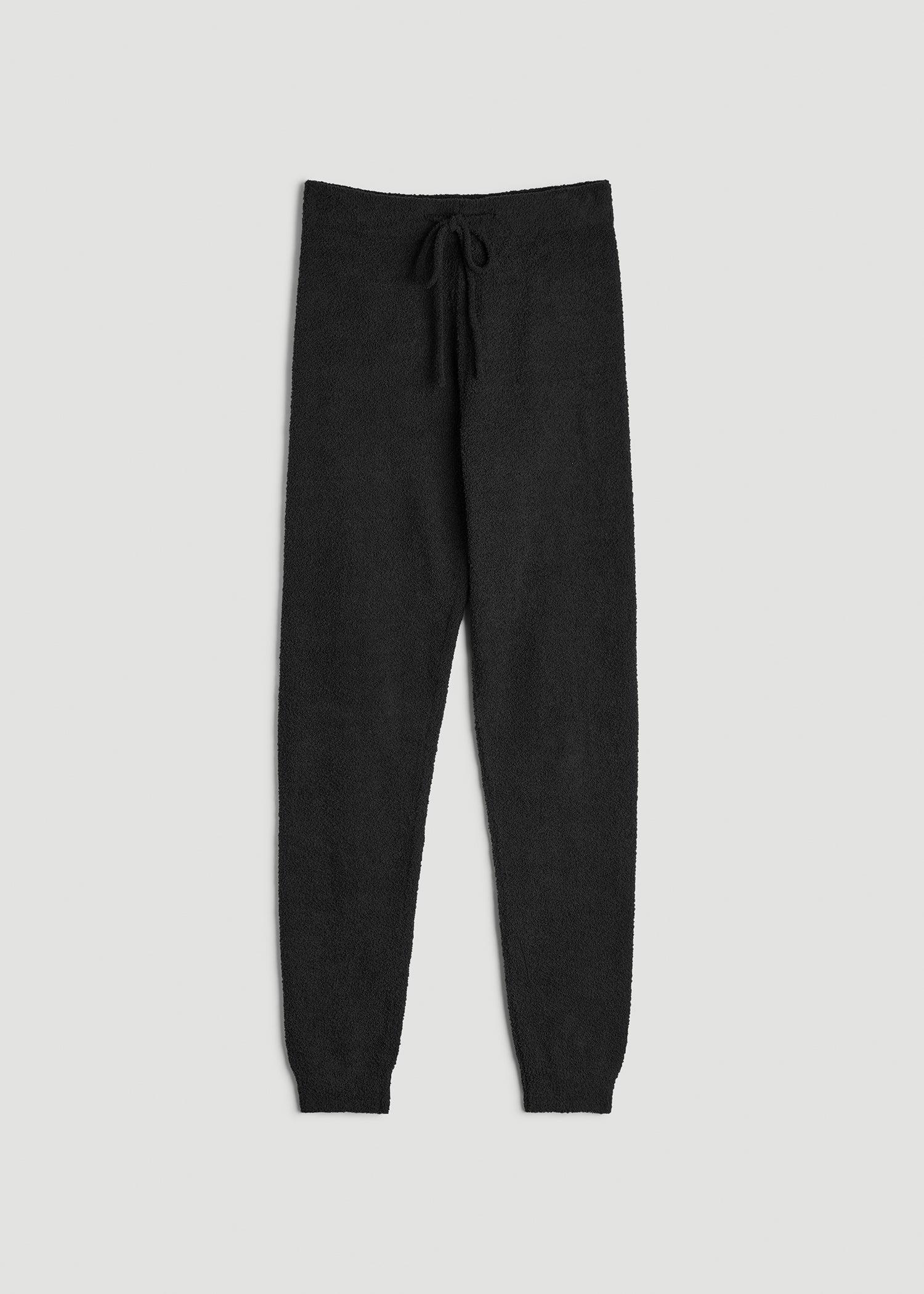 Chenille Leggings for Tall Women in Black Product Image